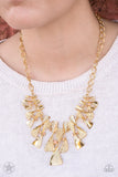 The Sands of Time-Gold Necklace-Paparazzi Accessories.