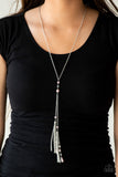 Timeless Tassels-Pink Necklace-Paparazzi Accessories.