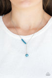 Timeless Taste-Blue Necklace-Paparazzi Accessories.