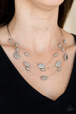 Top ZEN-Silver Necklace-Paparazzi Accessories.