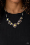 Totally TERRA-torial-Yellow Necklace-Paparazzi Accessories.