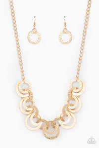 Treasure Tease-Gold Necklace-Paparazzi Accessories.