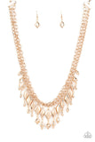Trinket Trade-Gold Necklace-Paparazzi Accessories.