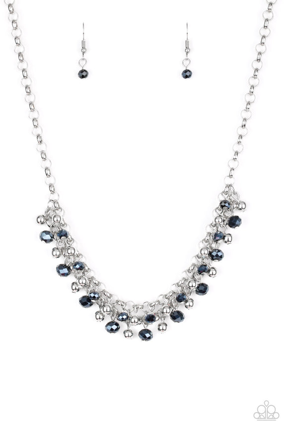 Trust Fund Baby-Blue Necklace-Paparazzi Accessories.