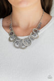 Turn It Up-Silver Necklace-Paparazzi Accessories.
