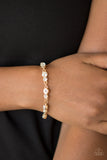 Twinkle Twinkle Little STARLET-Gold Clasp Bracelet-Paparazzi Accessories.