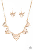 Welcome To The Lions Den-Gold Necklace-Paparazzi Accessories.