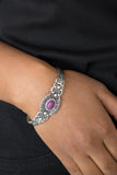 Wide Open Mesas-Purple Cuff Bracelet-Paparazzi Accessories.