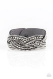 Bring On The Bling-Silver Urban Wrap Bracelet-Paparazzi Accessories