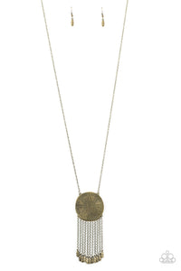 Nature's Melody-Brass Necklace-Paparazzi Accessories.