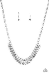 Glow And Grind-Silver Necklace-Paparazzi Accessories.
