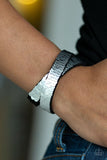 Under The SEQUINS-Silver Wrap Bracelet-Paparazzi Accessories.